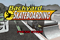 Backyard Skateboarding back cover for GameBoy Advance